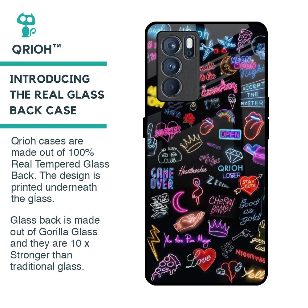 Accept The Mystery Glass Case for Oppo Reno6