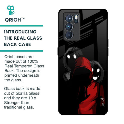 Shadow Character Glass Case for Oppo Reno6