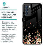 Floating Floral Print Glass Case for Oppo Reno6