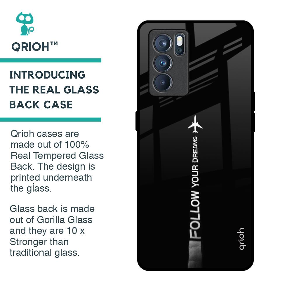 Follow Your Dreams Glass Case for Oppo Reno6