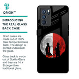 Anime Red Moon Glass Case for Oppo Reno6