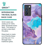 Alcohol ink Marble Glass Case for Oppo Reno6