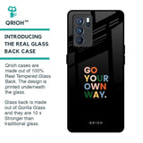 Go Your Own Way Glass Case for Oppo Reno6