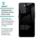 Black Soul Glass Case for Oppo Reno6