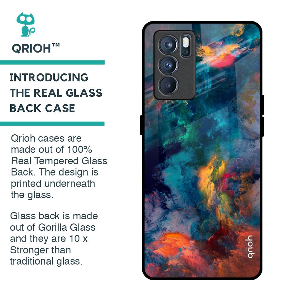 Cloudburst Glass Case for Oppo Reno6