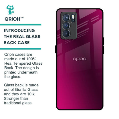 Pink Burst Glass Case for Oppo Reno6