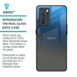 Blue Grey Ombre Glass Case for Oppo Reno6