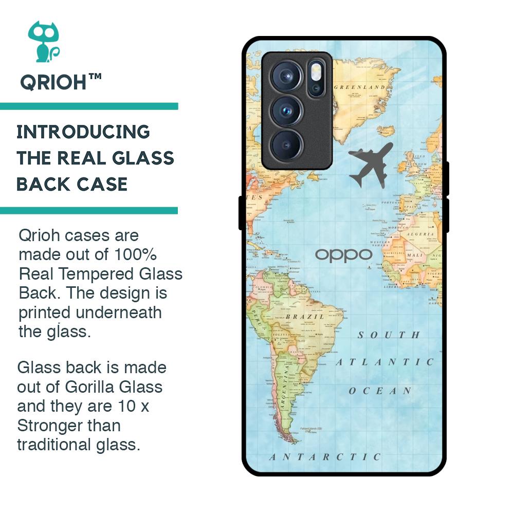 Fly Around The World Glass Case for Oppo Reno6