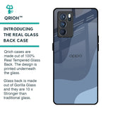 Navy Blue Ombre Glass Case for Oppo Reno6