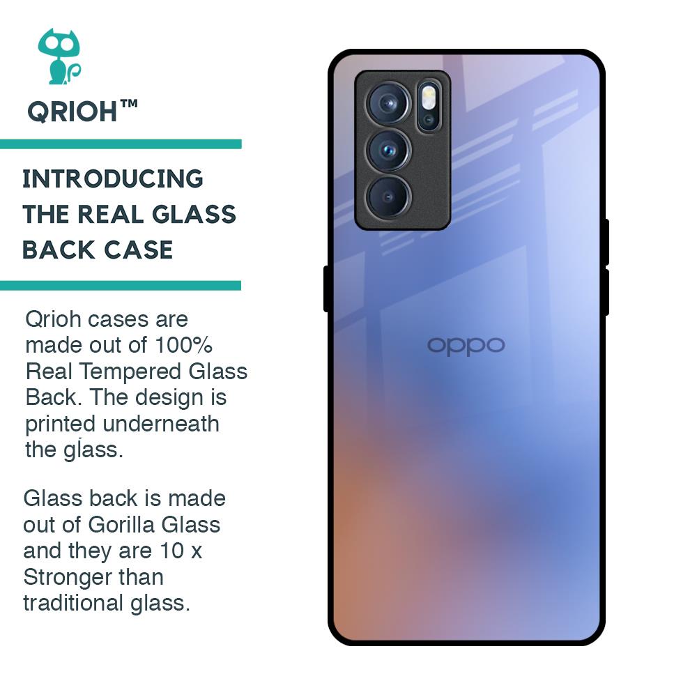 Blue Aura Glass Case for Oppo Reno6