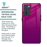 Magenta Gradient Glass Case For Oppo Reno6