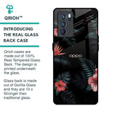 Tropical Art Flower Glass Case for Oppo Reno6
