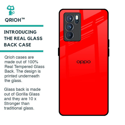 Blood Red Glass Case for Oppo Reno6