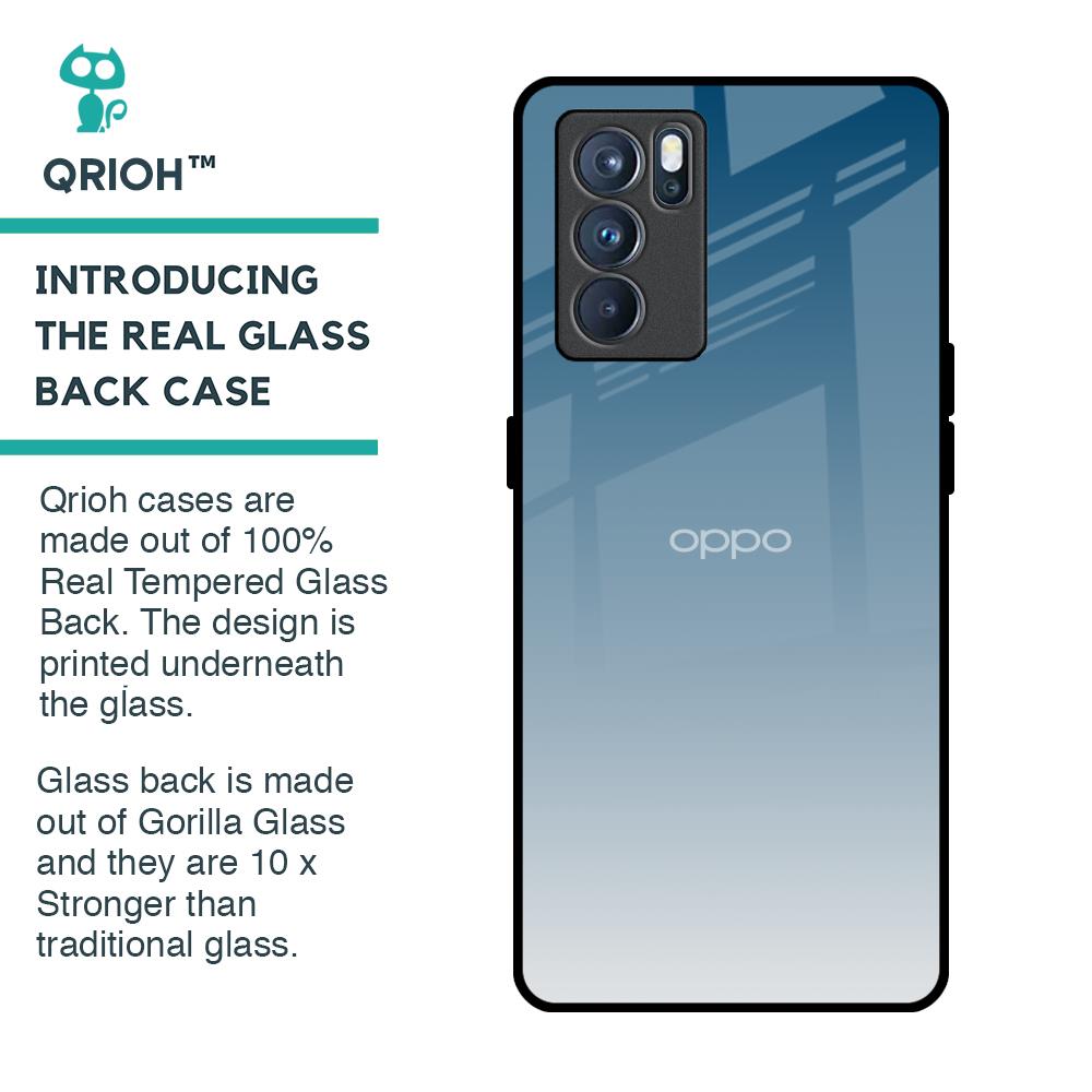 Deep Sea Space Glass Case for Oppo Reno6