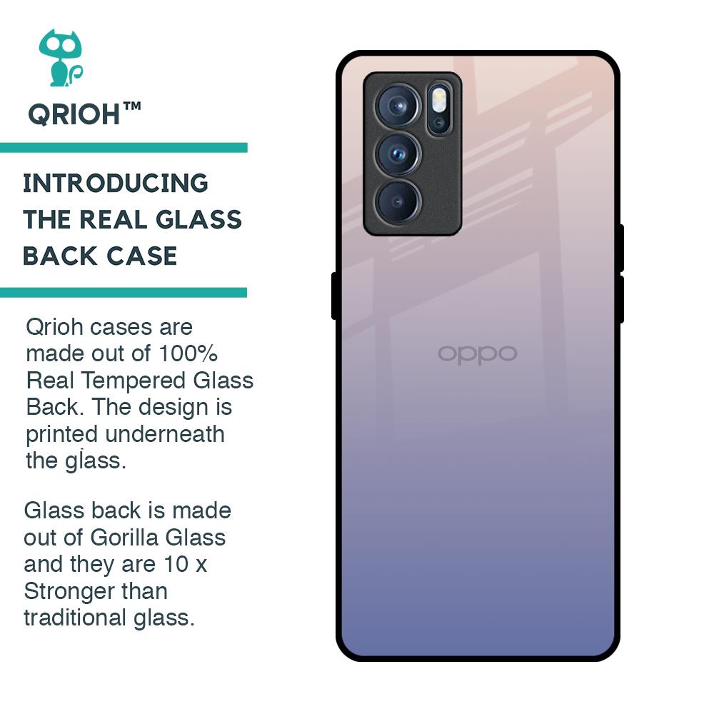 Rose Hue Glass Case for Oppo Reno6