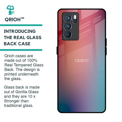 Dusty Multi Gradient Glass Case for Oppo Reno6