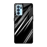 Black & Grey Gradient Oppo Reno6 Glass Cases & Covers Online