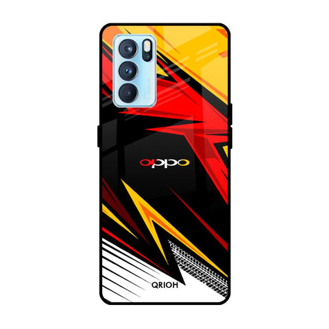 Race Jersey Pattern Oppo Reno6 Glass Cases & Covers Online