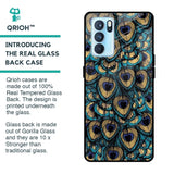 Peacock Feathers Glass case for Oppo Reno6