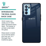 Overshadow Blue Glass Case For Oppo Reno6