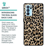 Leopard Seamless Glass Case For Oppo Reno6