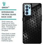 Dark Abstract Pattern Glass Case For Oppo Reno6