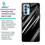 Black & Grey Gradient Glass Case For Oppo Reno6