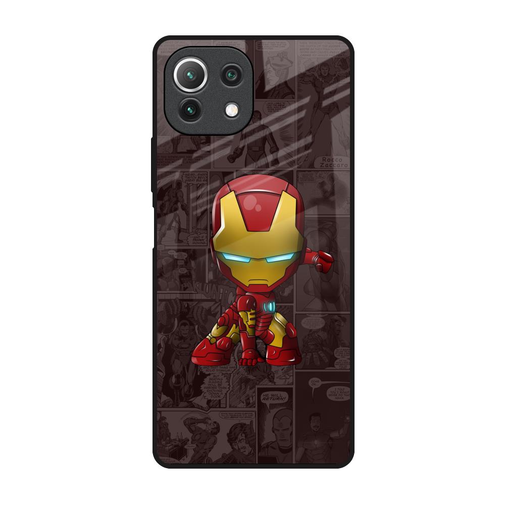 Angry Baby Super Hero Mi 11 Lite Glass Back Cover Online