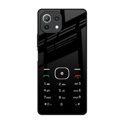 Classic Keypad Pattern Mi 11 Lite Glass Back Cover Online