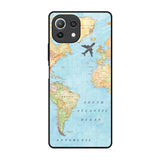 Travel Map Mi 11 Lite Glass Back Cover Online