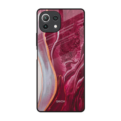 Crimson Ruby Mi 11 Lite Glass Back Cover Online
