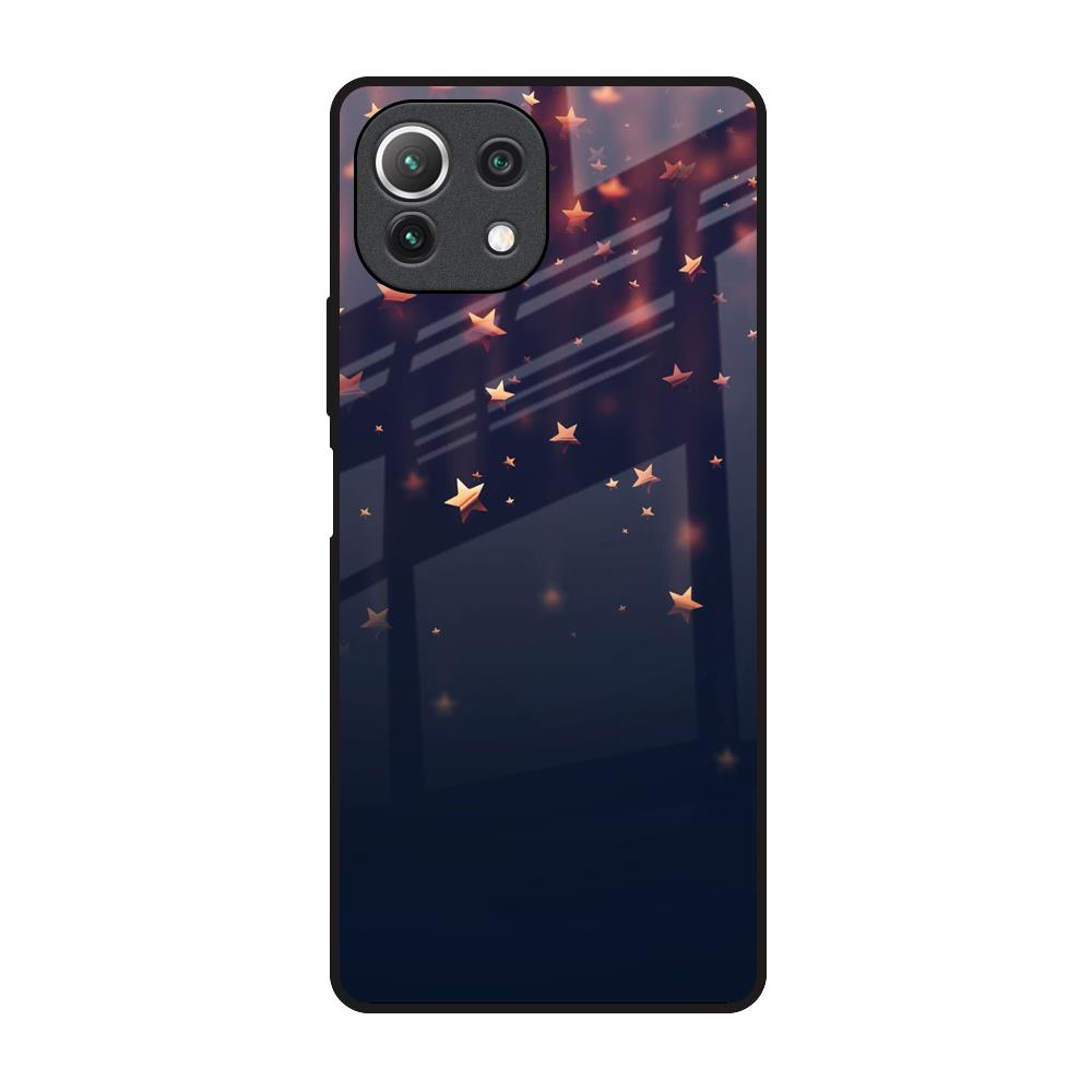 Falling Stars Mi 11 Lite Glass Back Cover Online