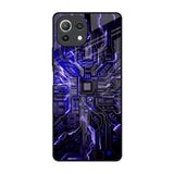 Techno Color Pattern Mi 11 Lite Glass Back Cover Online