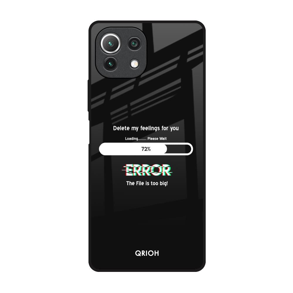 Error Mi 11 Lite Glass Back Cover Online