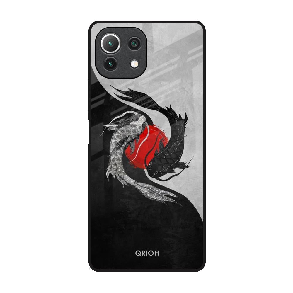 Japanese Art Mi 11 Lite Glass Back Cover Online