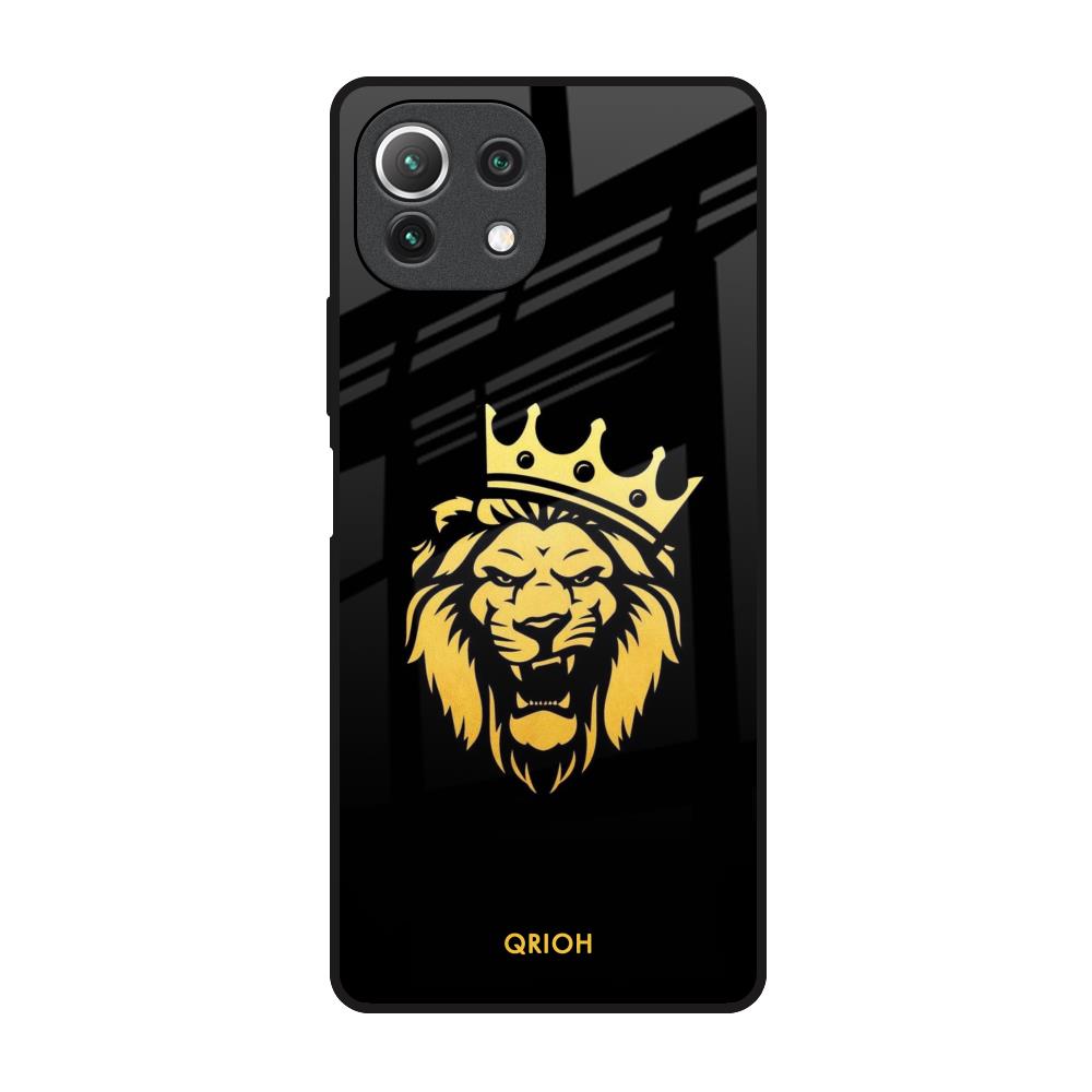 Lion The King Mi 11 Lite Glass Back Cover Online