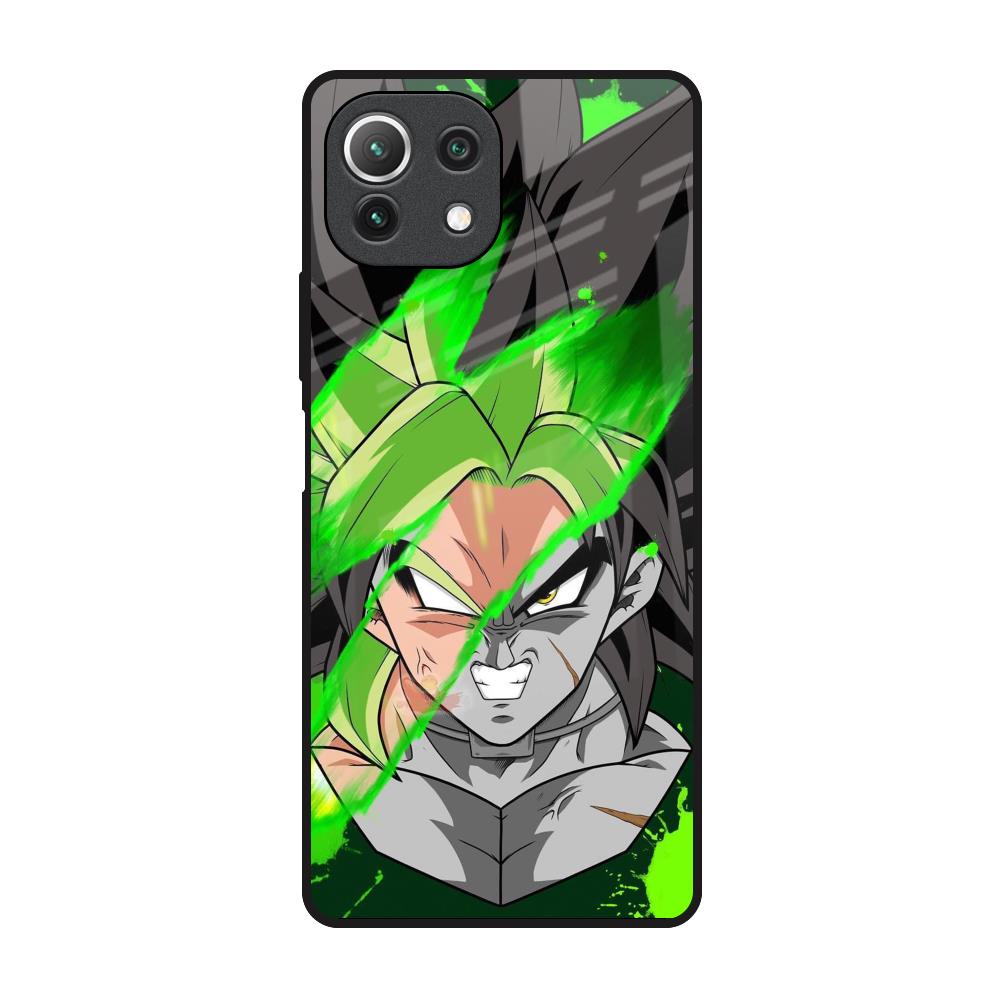 Anime Green Splash Mi 11 Lite Glass Back Cover Online