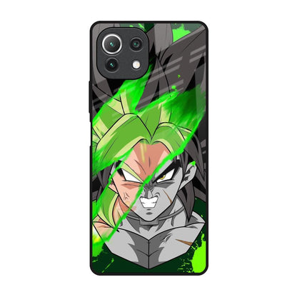 Anime Green Splash Mi 11 Lite Glass Back Cover Online