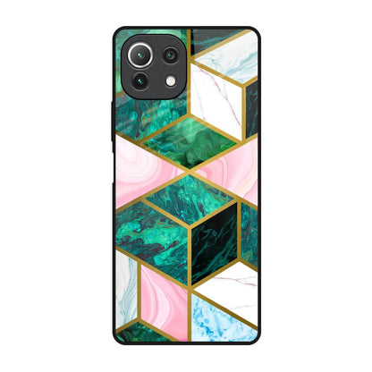 Seamless Green Marble Mi 11 Lite Glass Back Cover Online