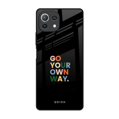 Go Your Own Way Mi 11 Lite Glass Back Cover Online