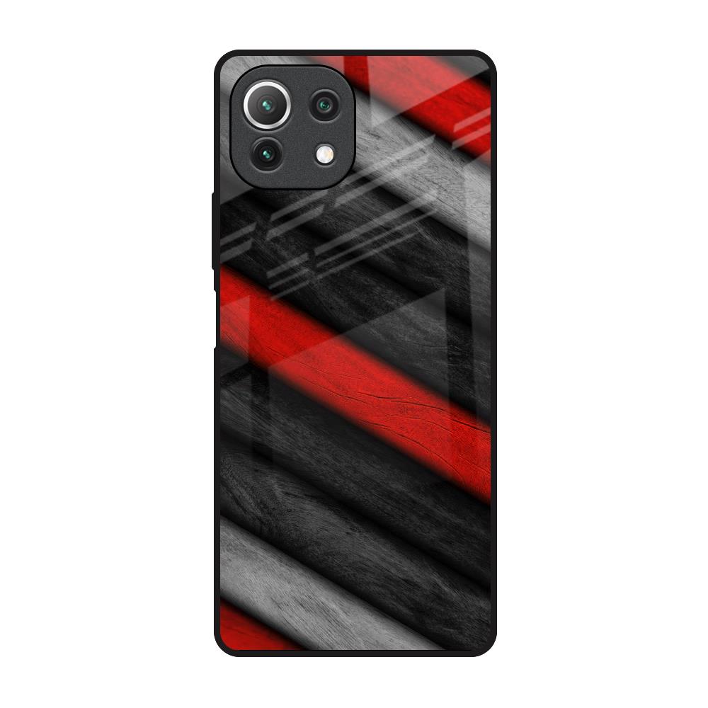 Soft Wooden Texture Mi 11 Lite Glass Back Cover Online