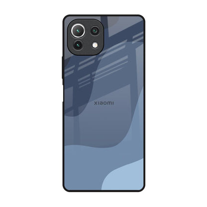 Navy Blue Ombre Mi 11 Lite Glass Back Cover Online