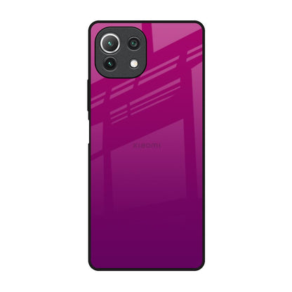 Magenta Gradient Mi 11 Lite Glass Back Cover Online