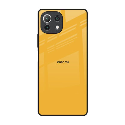Fluorescent Yellow Mi 11 Lite Glass Back Cover Online