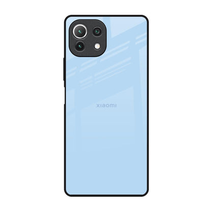 Pastel Sky Blue Mi 11 Lite Glass Back Cover Online