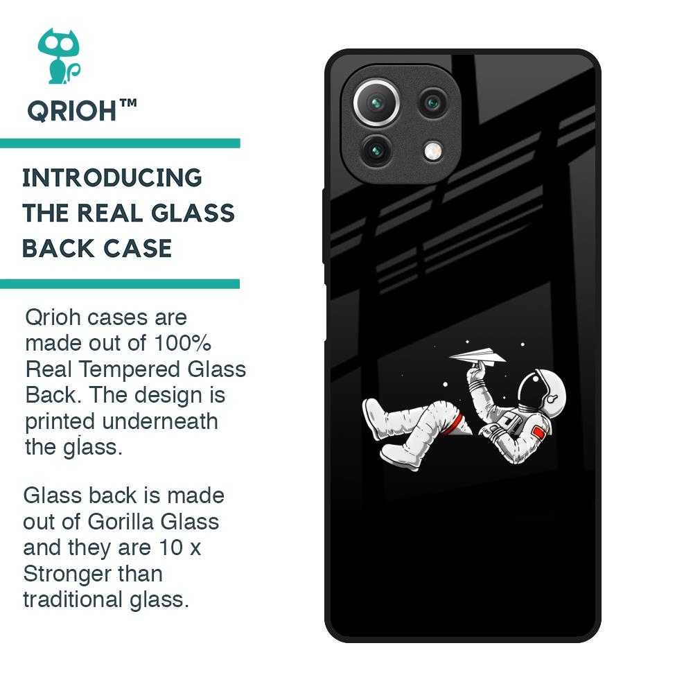 Space Traveller Glass Case for Mi 11 Lite