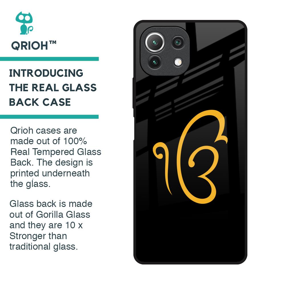 Luxury Fashion Initial Glass Case for Mi 11 Lite
