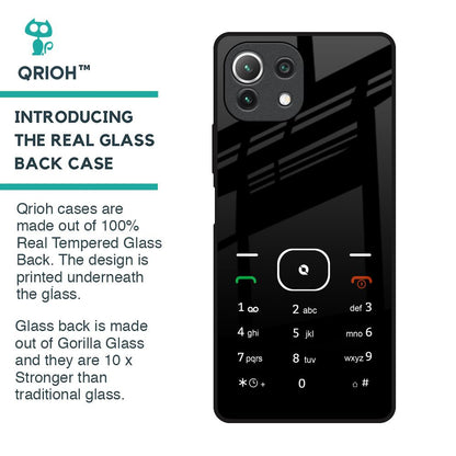 Classic Keypad Pattern Glass Case for Mi 11 Lite