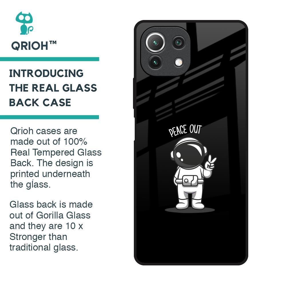 Peace Out Astro Glass Case for Mi 11 Lite