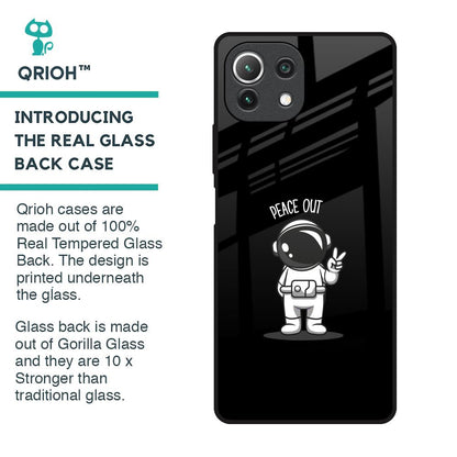 Peace Out Astro Glass Case for Mi 11 Lite